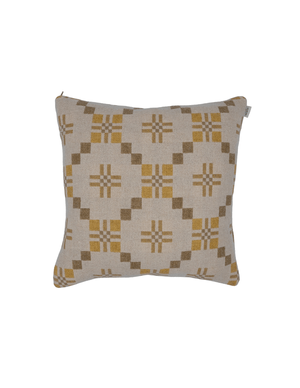 St Davids Cross Welsh Wool Cushion Cover in Shore - Faire Living