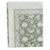 Tangier Green Cotton Block Print Tablecloth - Faire Living
