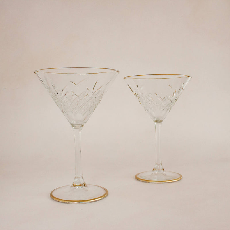 Clear Turkish Glass Martini Set