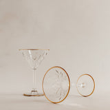 Clear Turkish Glass Martini Set