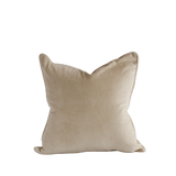 Cotton Velvet Cover Taupe