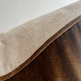 Classic Velvet Cushion Cover Walnut