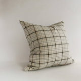 Harrison Plaid Organic Cotton Cushion Cover 22"