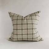 Harrison Plaid Organic Cotton Cushion Cover 22"