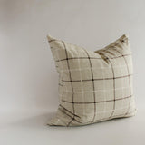 Wesley Plaid Organic Cotton Cushion Cover 22"