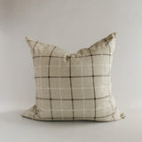 Wesley Plaid Organic Cotton Cushion Cover 22"