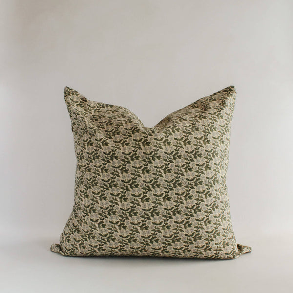 Nora Green Floral Organic Cotton Cushion Cover 22"