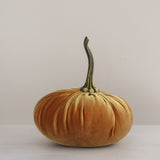 Handmade Velvet Pumpkins in Gold