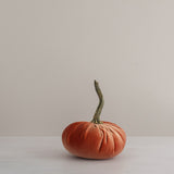 Handmade Velvet Pumpkins in Harvest