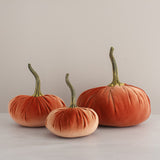 Handmade Velvet Pumpkins in Harvest