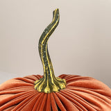 Handmade Velvet Pumpkins in Harvest