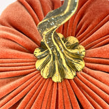 Handmade Velvet Pumpkins in Harvest