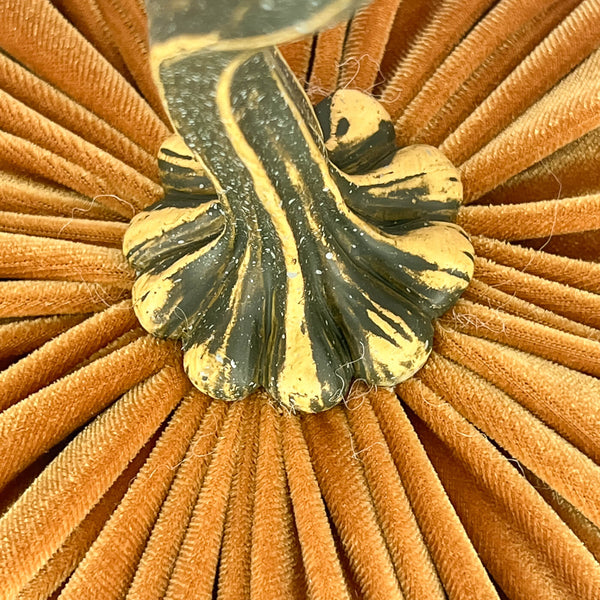Handmade Velvet Pumpkins in Gold