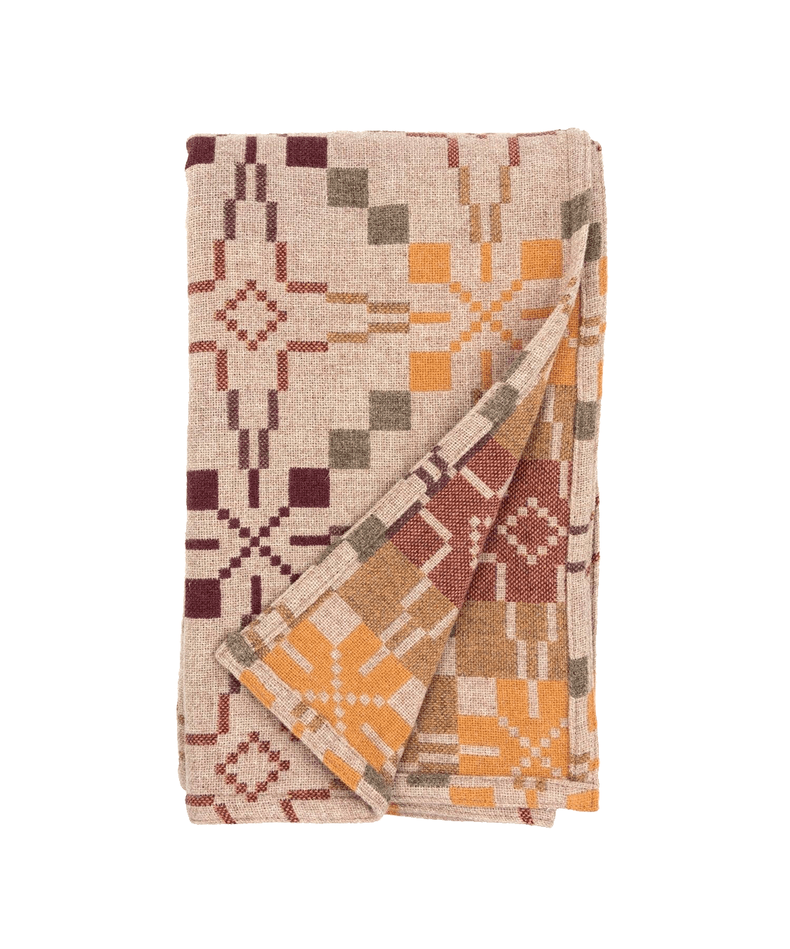 Vintage Star Welsh Wool Throw in Moor - Faire Living