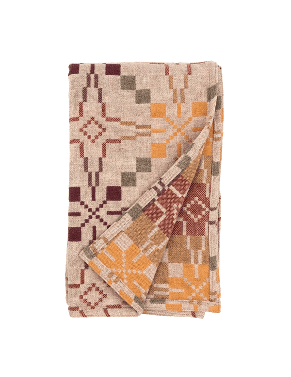 Vintage Star Welsh Wool Throw in Moor - Faire Living