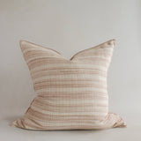 20" Rose Stripe Handwoven Cotton Cushion Cover