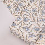 Blue Iris Block Printed Wrapping Paper Sheets