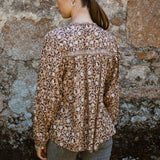 Chocolate Vanessa Organic Cotton Blouse