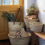 Brown Long Handled French Basket - Faire Living