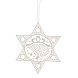 Lace Star with Bell Pattern Ornament — Plauen Lace