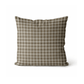 Beige Gingham Cushion Cover | Organic Cotton Linen - Faire Living