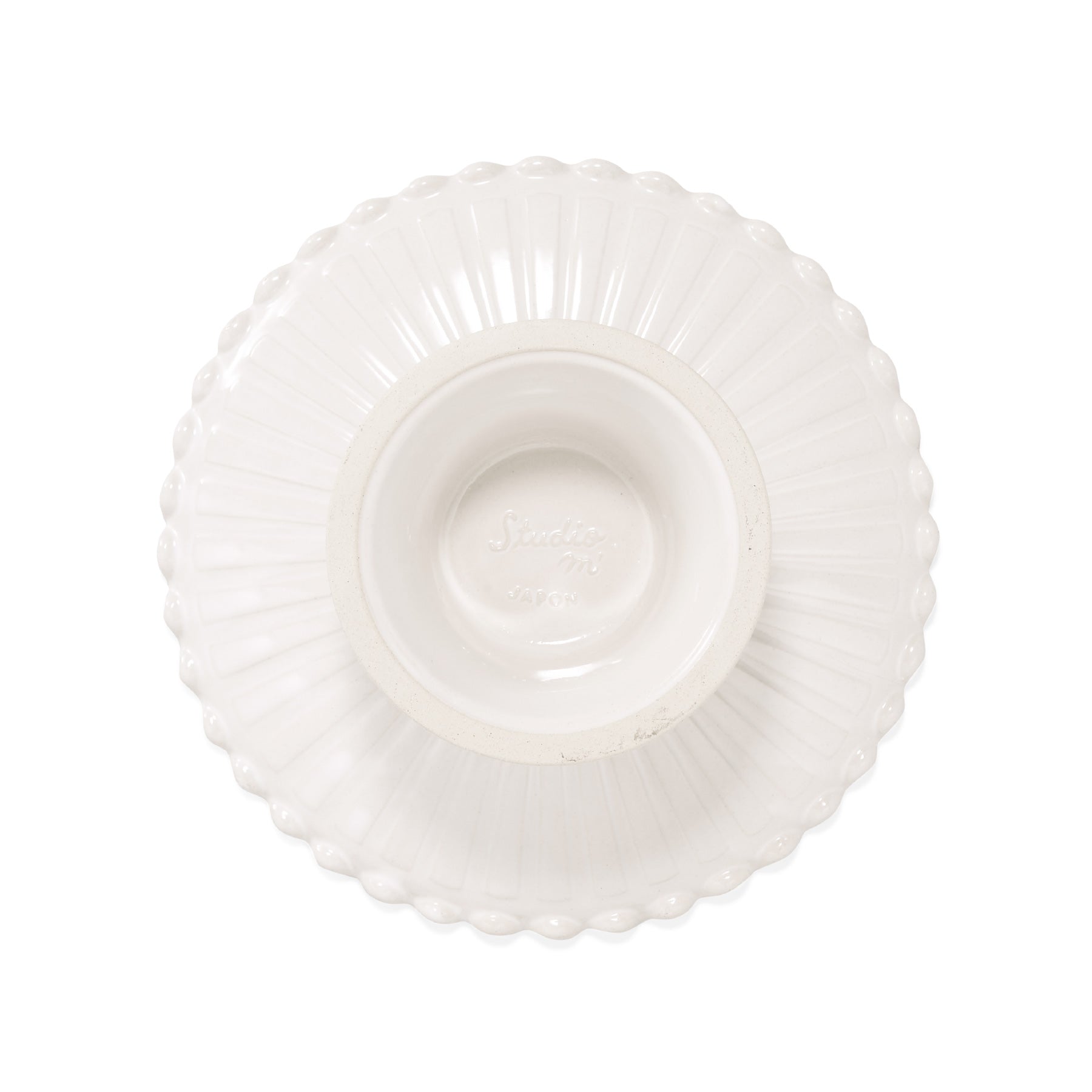 Fluted Porcelain Cake Stand - Faire Living