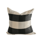 Black Gingham Handwoven Cotton Cushion - Faire Living
