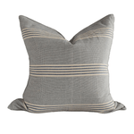 Blue Stripe Handwoven Cotton Cushion - Faire Living