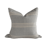 Blue Stripe Handwoven Cotton Cushion - Faire Living