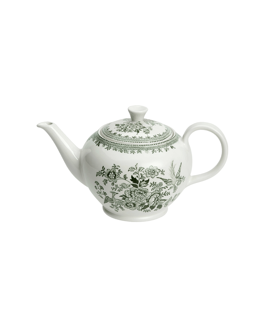 Dark Green Asiatic Pheasants Large Teapot - Faire Living