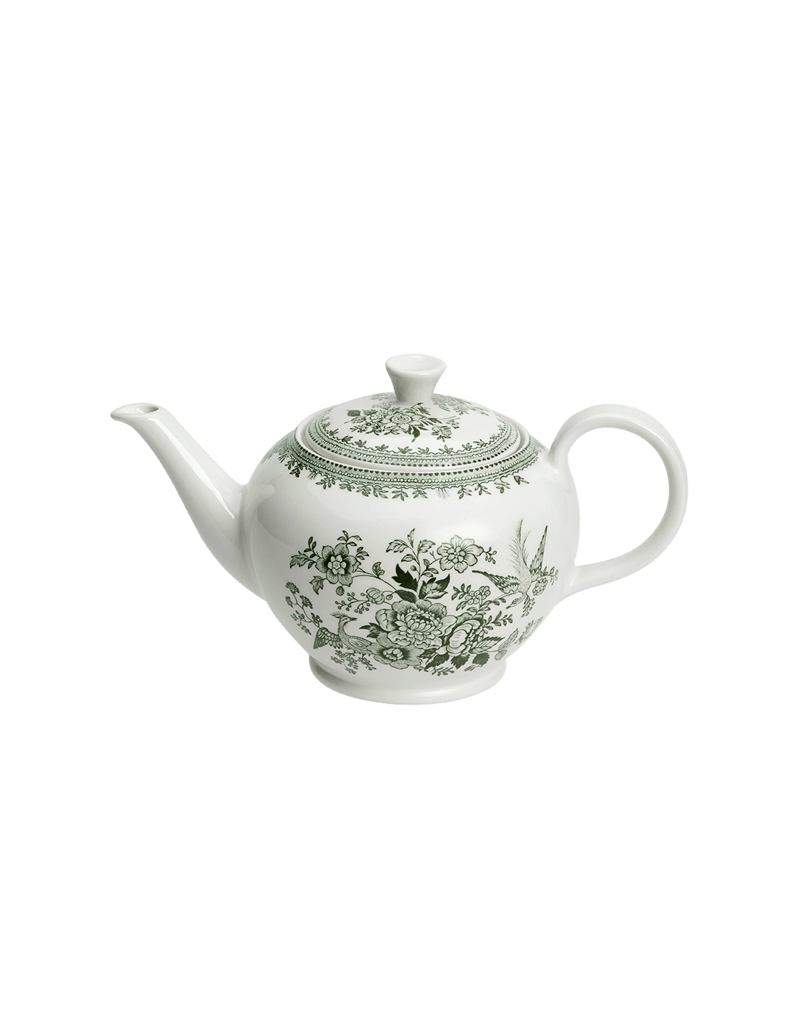 Dark Green Asiatic Pheasants Large Teapot - Faire Living