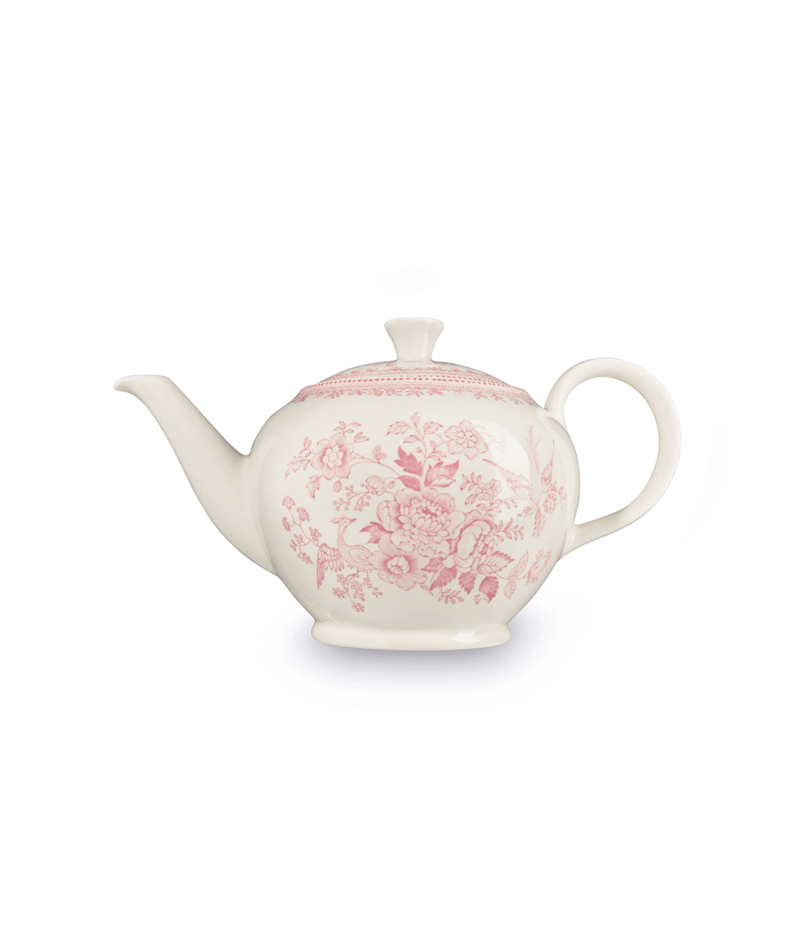 Pink Asiatic Pheasants Large Teapot - Faire Living