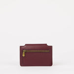 Harmonica Wallet - Dark Cherry Classic Leather - Faire Living