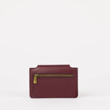 Harmonica Wallet - Dark Cherry Classic Leather - Faire Living