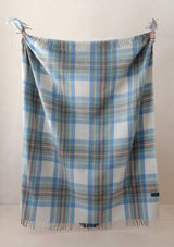 Waterproof Picnic Blanket & Carrier in Stewart Blue Tartan