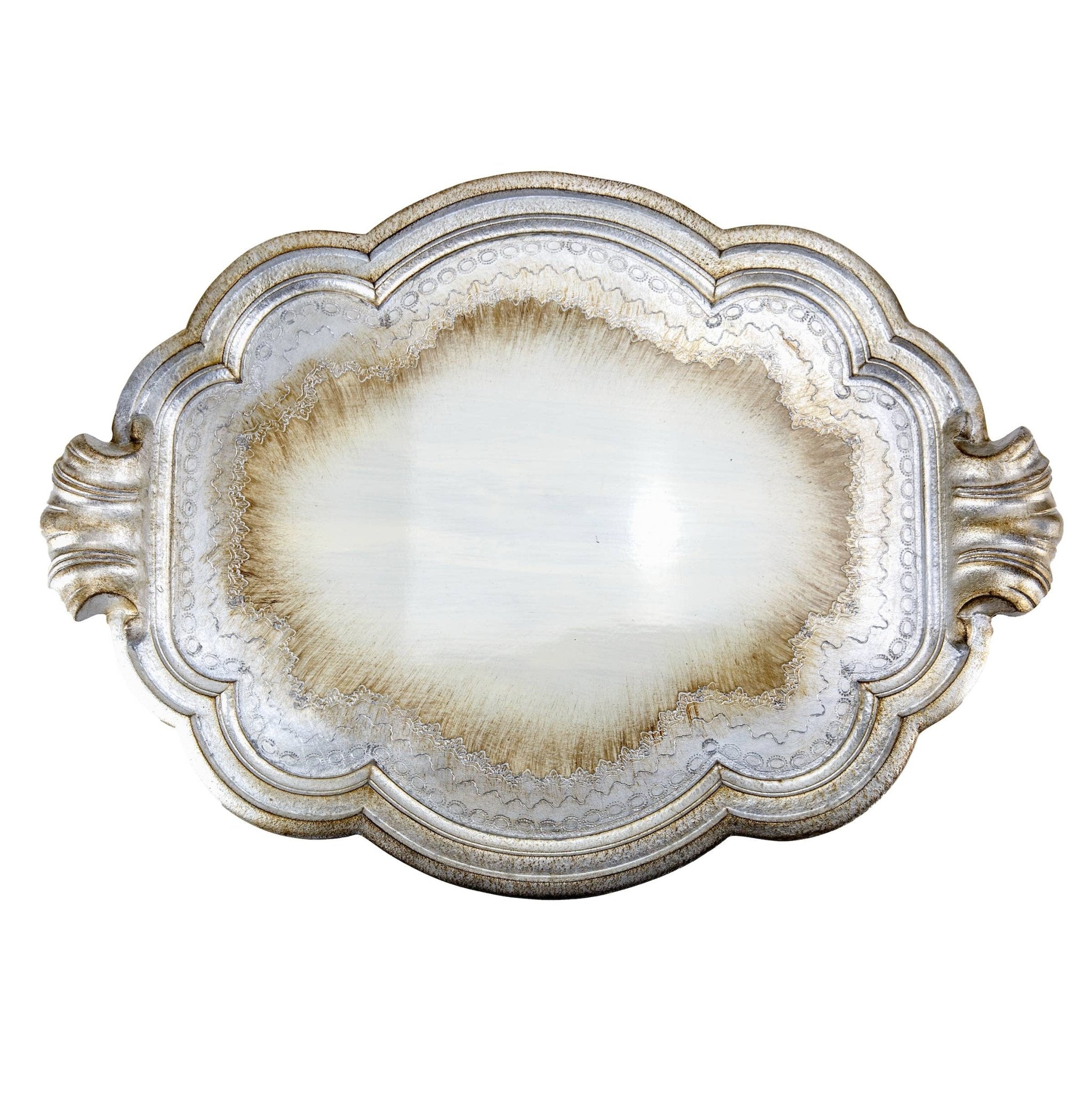 Antique Florentino Wooden Tray - Faire Living