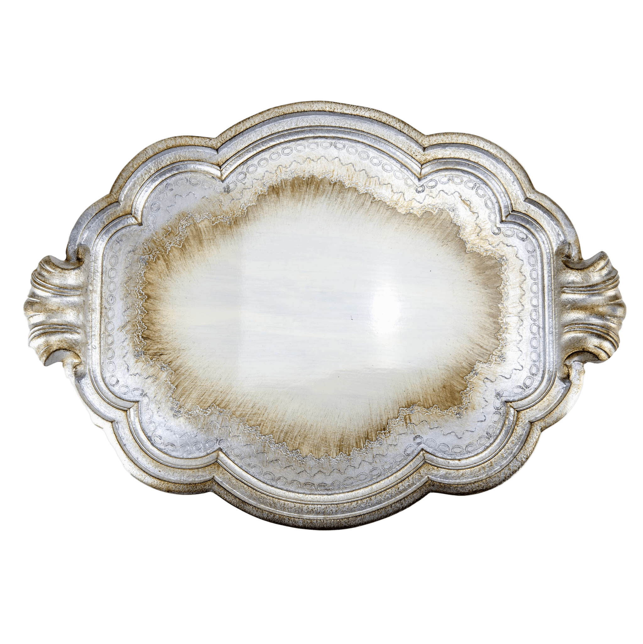 Antique Florentino Wooden Tray - Faire Living