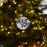 Delft Blue Floral Plate Ornament