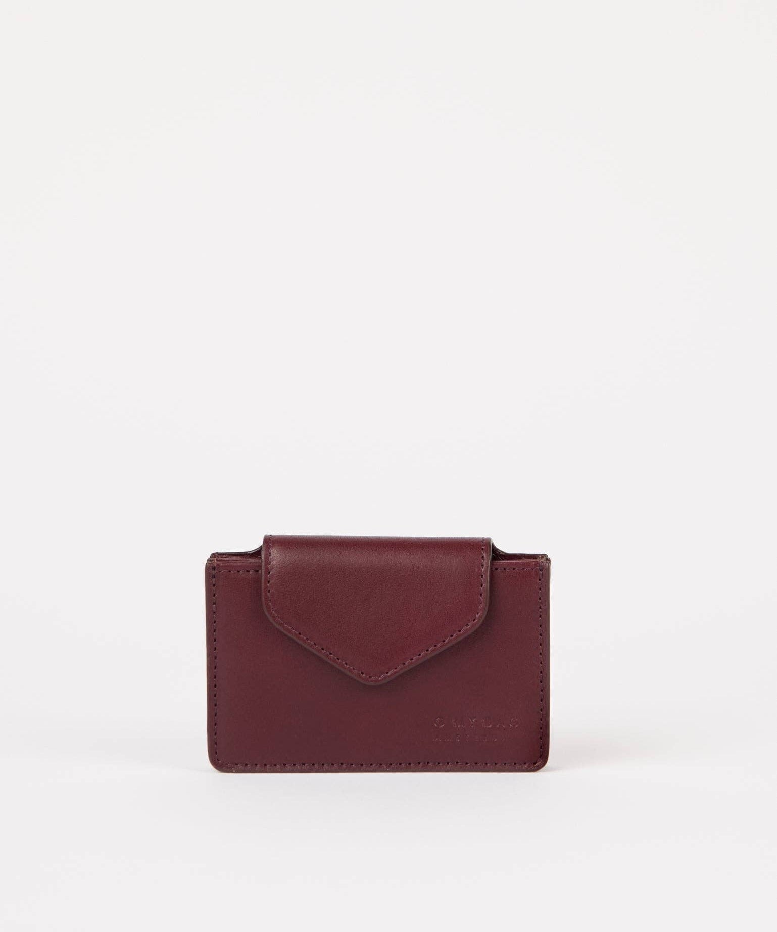 Harmonica Wallet - Dark Cherry Classic Leather - Faire Living