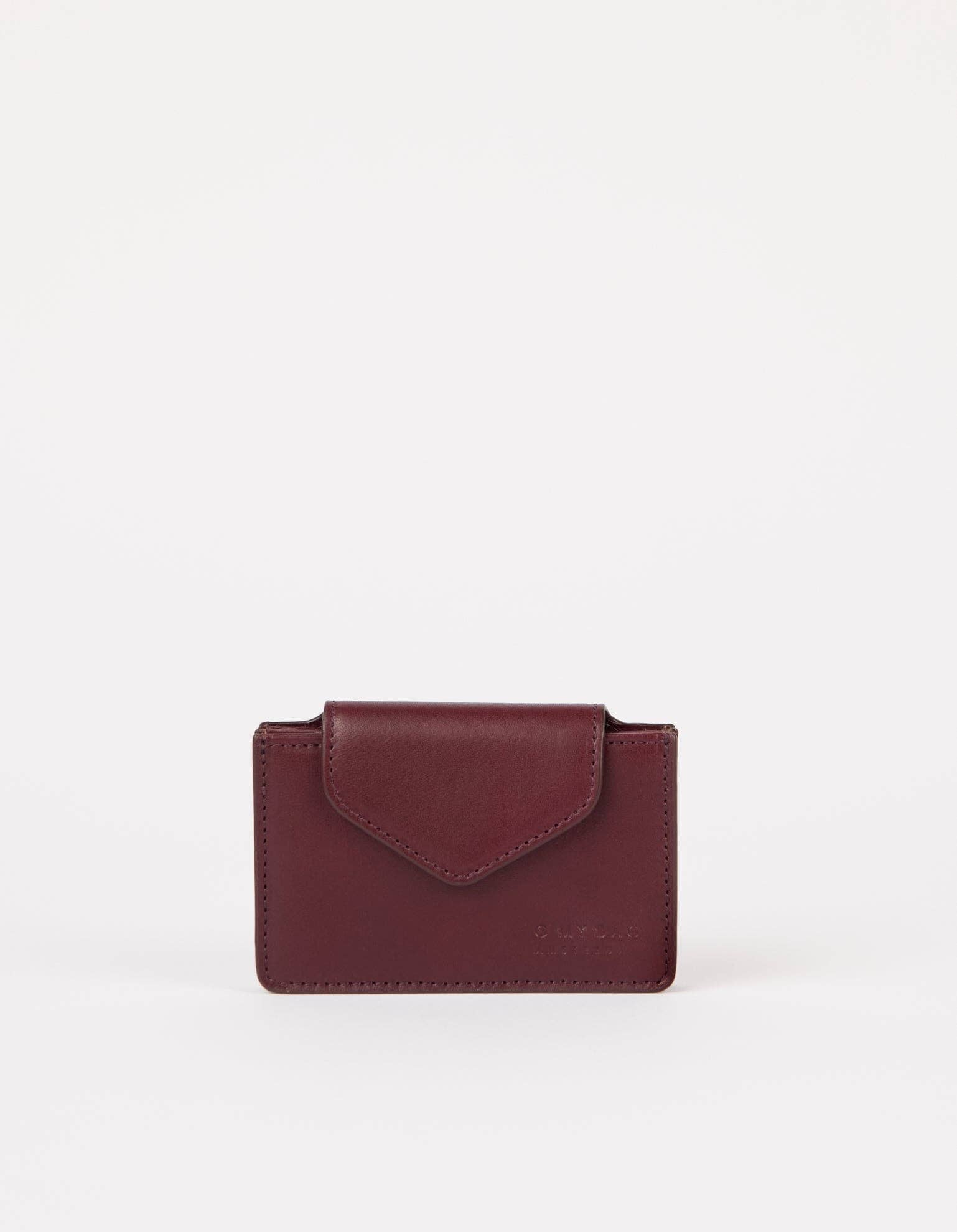 Harmonica Wallet - Dark Cherry Classic Leather - Faire Living