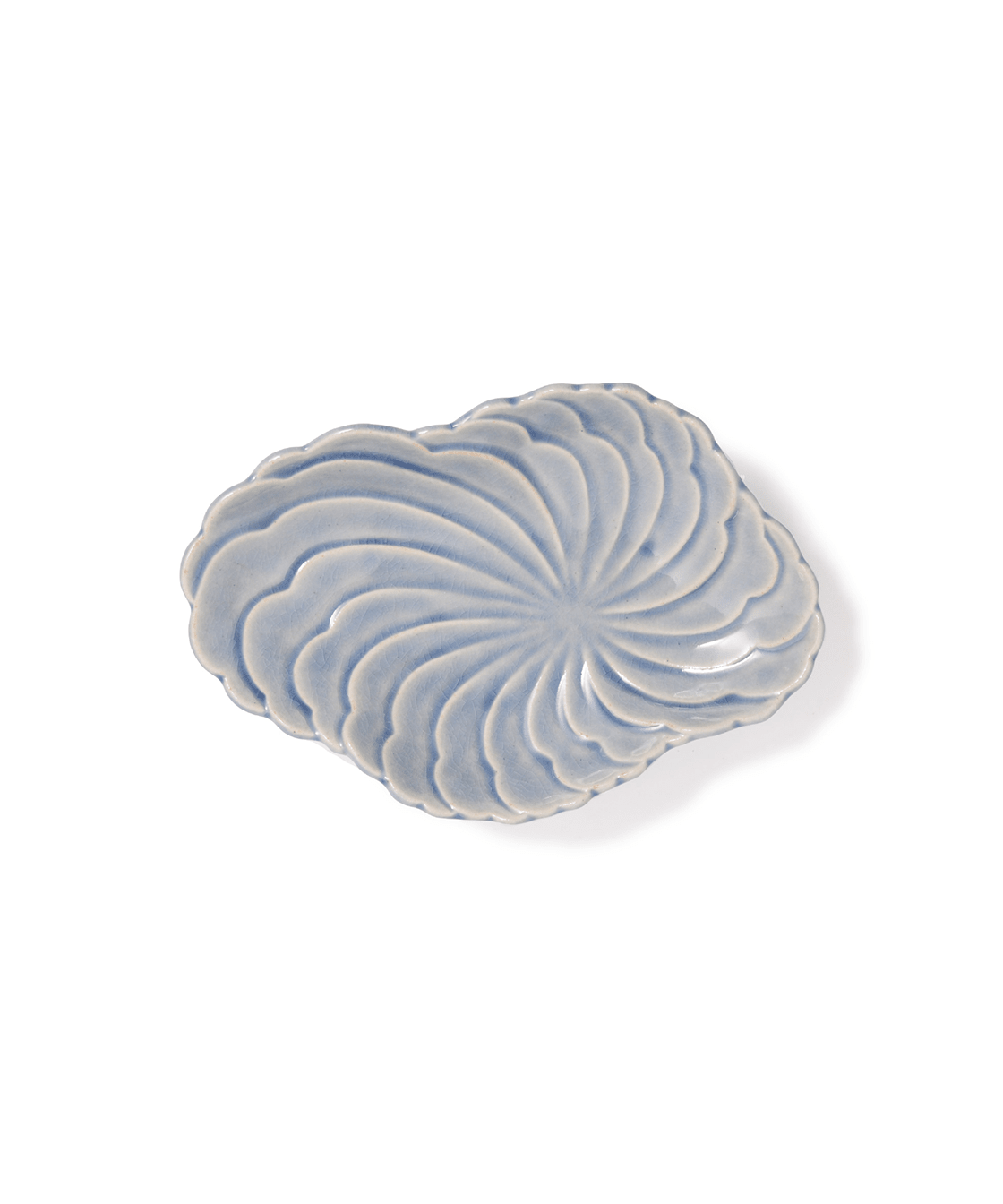 Footed Cloud Serving Plate in Sky - Faire Living