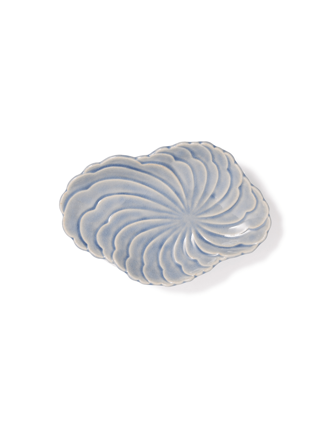Footed Cloud Serving Plate in Sky - Faire Living