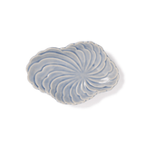 Footed Cloud Serving Plate in Sky - Faire Living