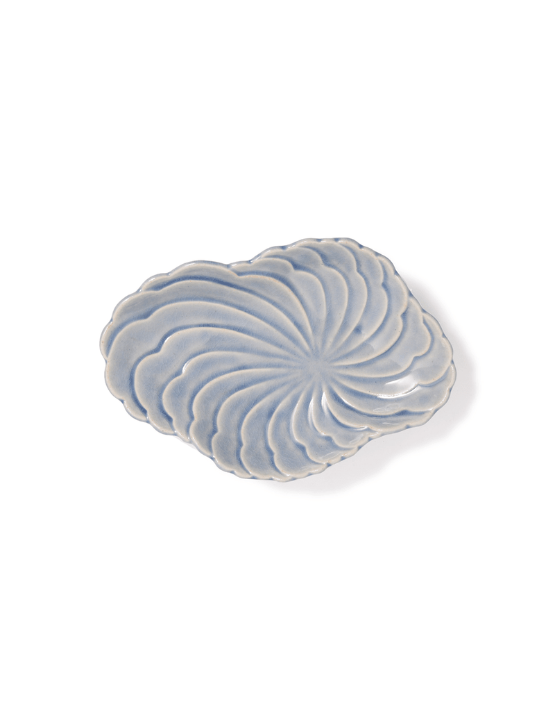 Footed Cloud Serving Plate in Sky