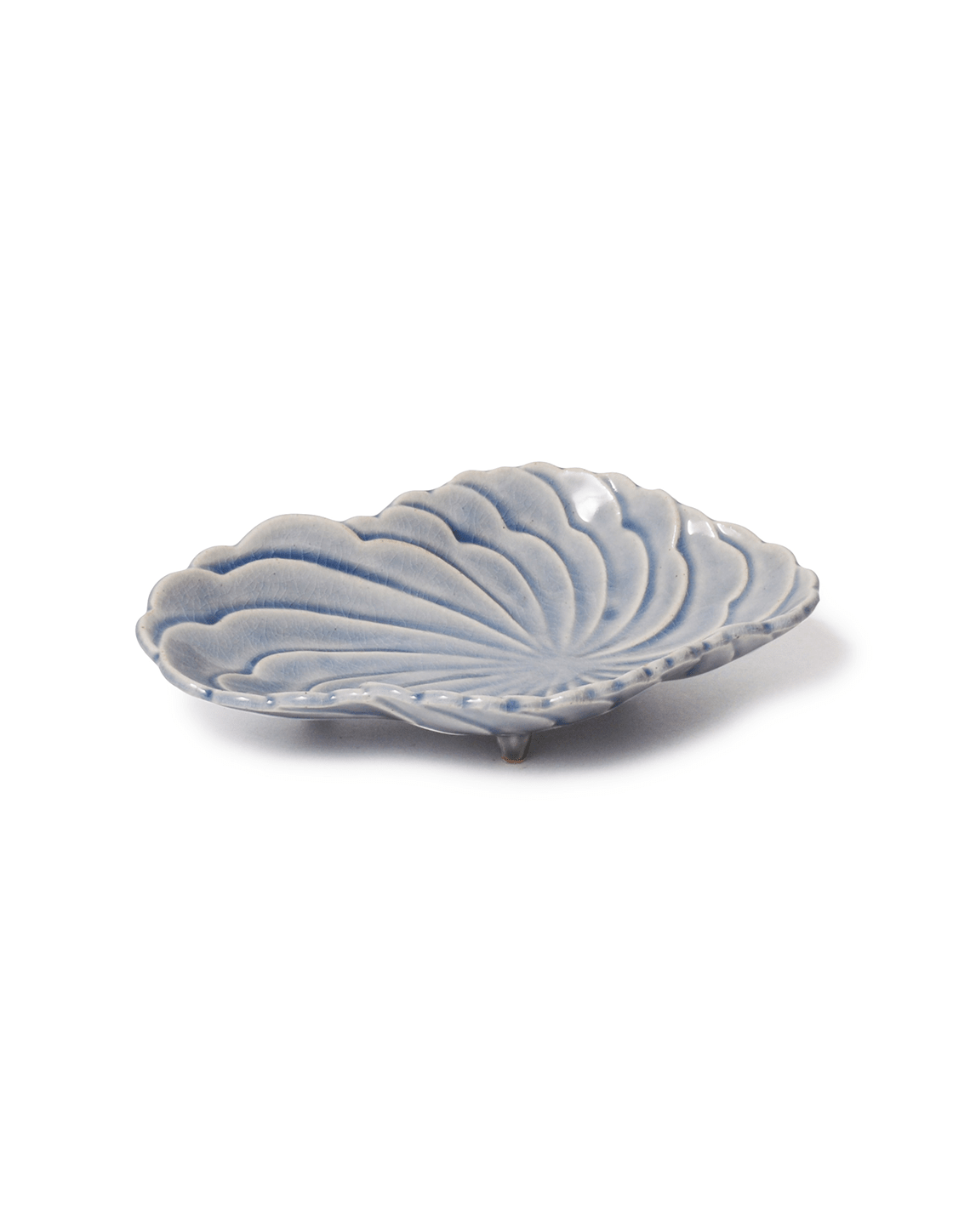 Footed Cloud Serving Plate in Sky - Faire Living