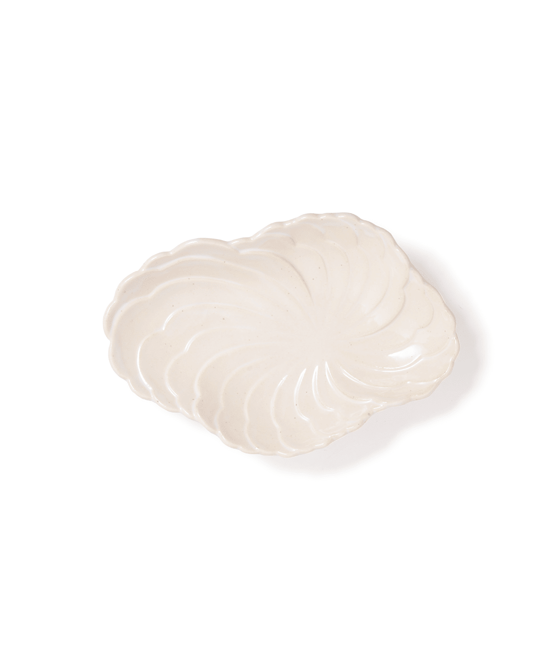 Footed Cloud Serving Plate in Cream - Faire Living