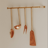 Copper Utensil Hanging Rod Set