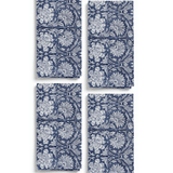 Navy Floral Cotton Napkin Set