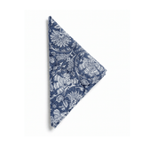 Navy Floral Cotton Napkin Set