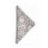 Chocolate Floral Cotton Napkin Set